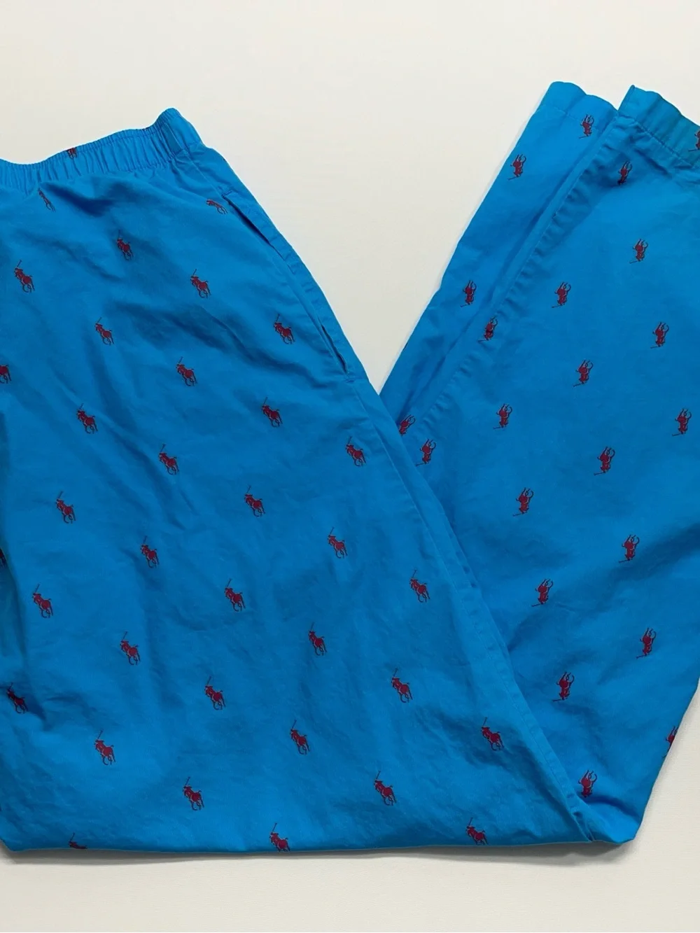 Polo Ralph Lauren Sleepwear Pants Mens Size Medium Blue All-over Print
